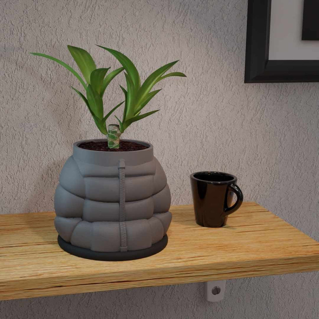 Inflated Jacket Planter Pot