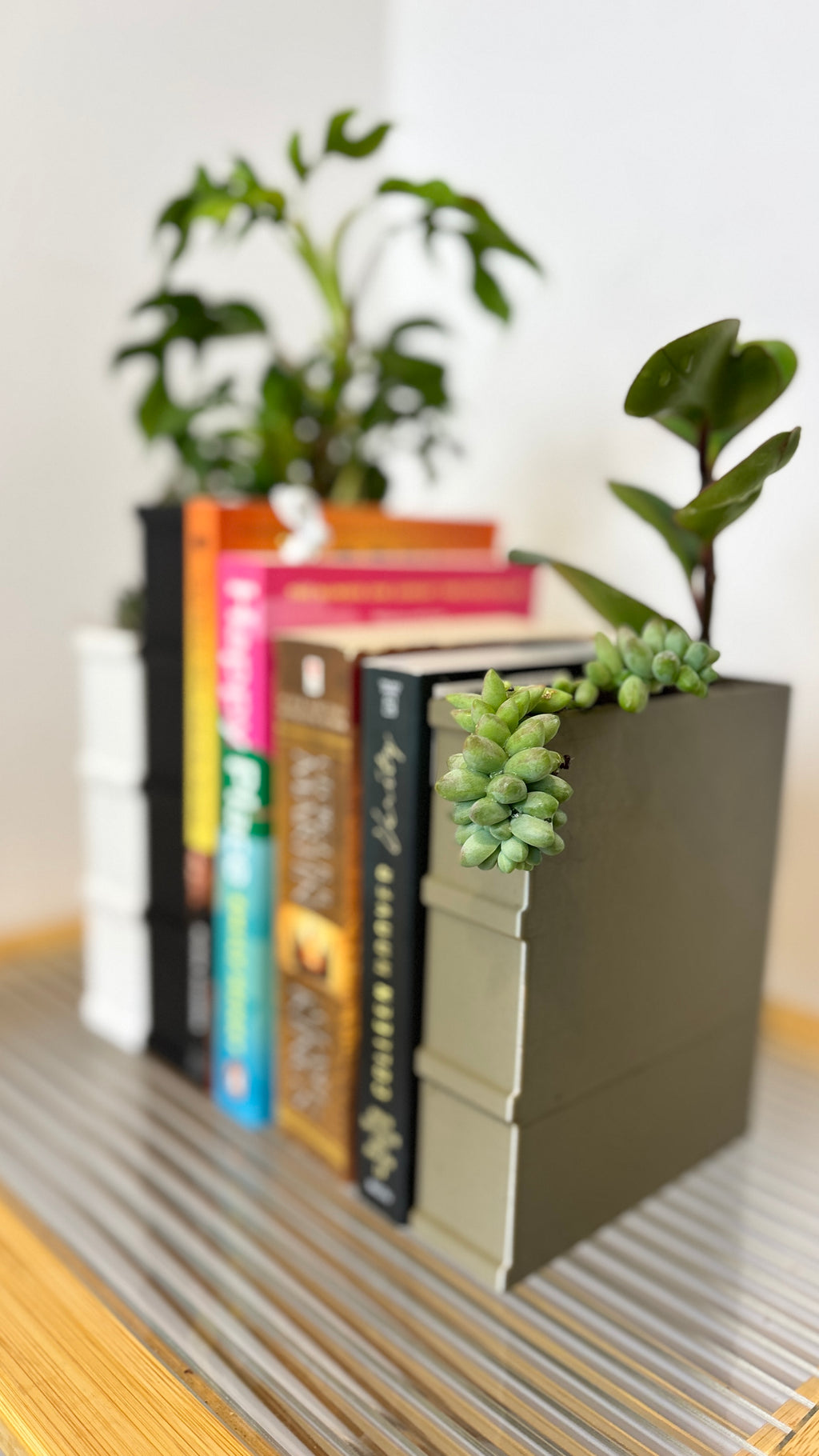 Book-shaped Bookend Planter Small