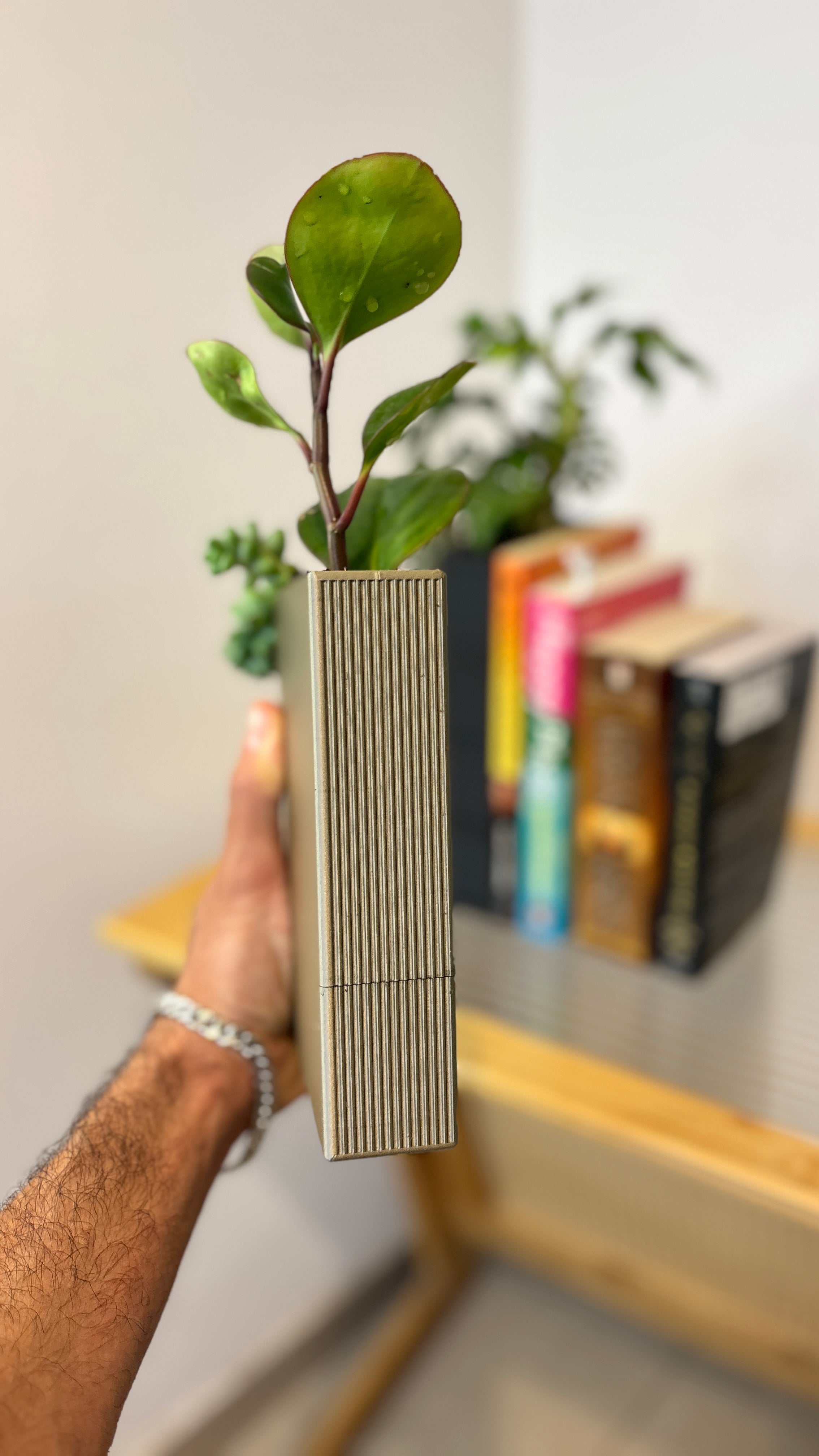 Book-shaped Bookend Planter Large