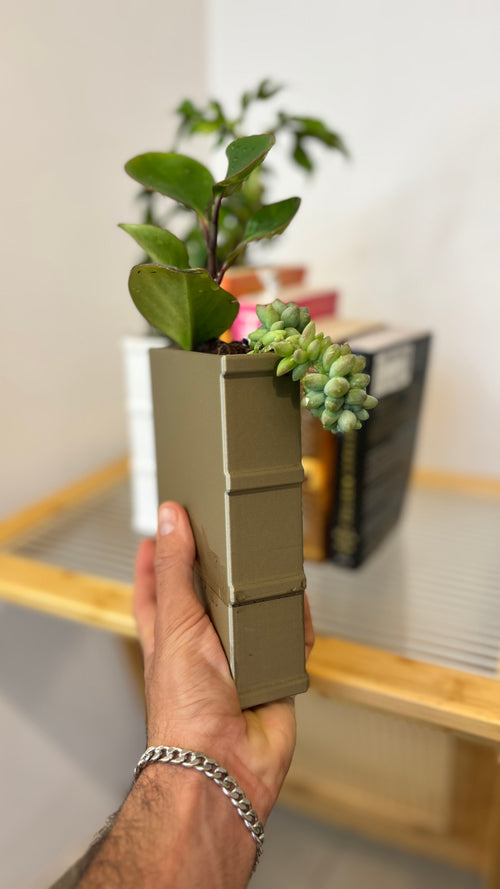 Book-shaped Bookend Planter Large