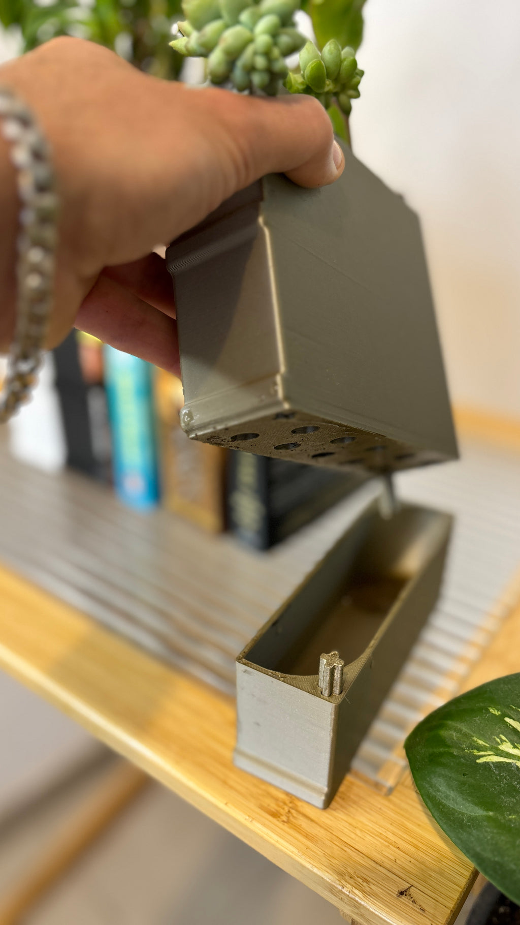 Book-shaped Bookend Planter Small