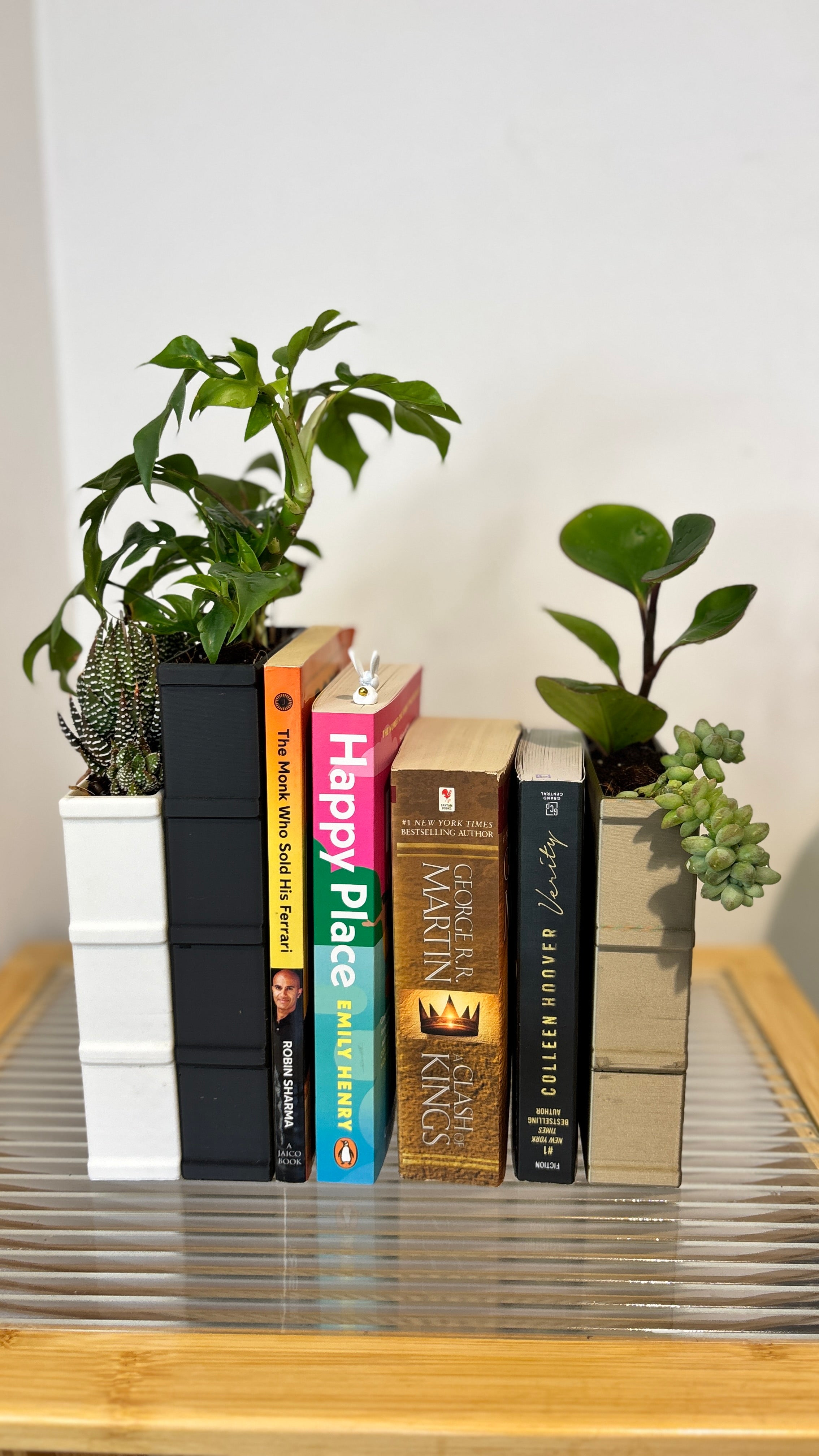 Book-shaped Bookend Planter Small