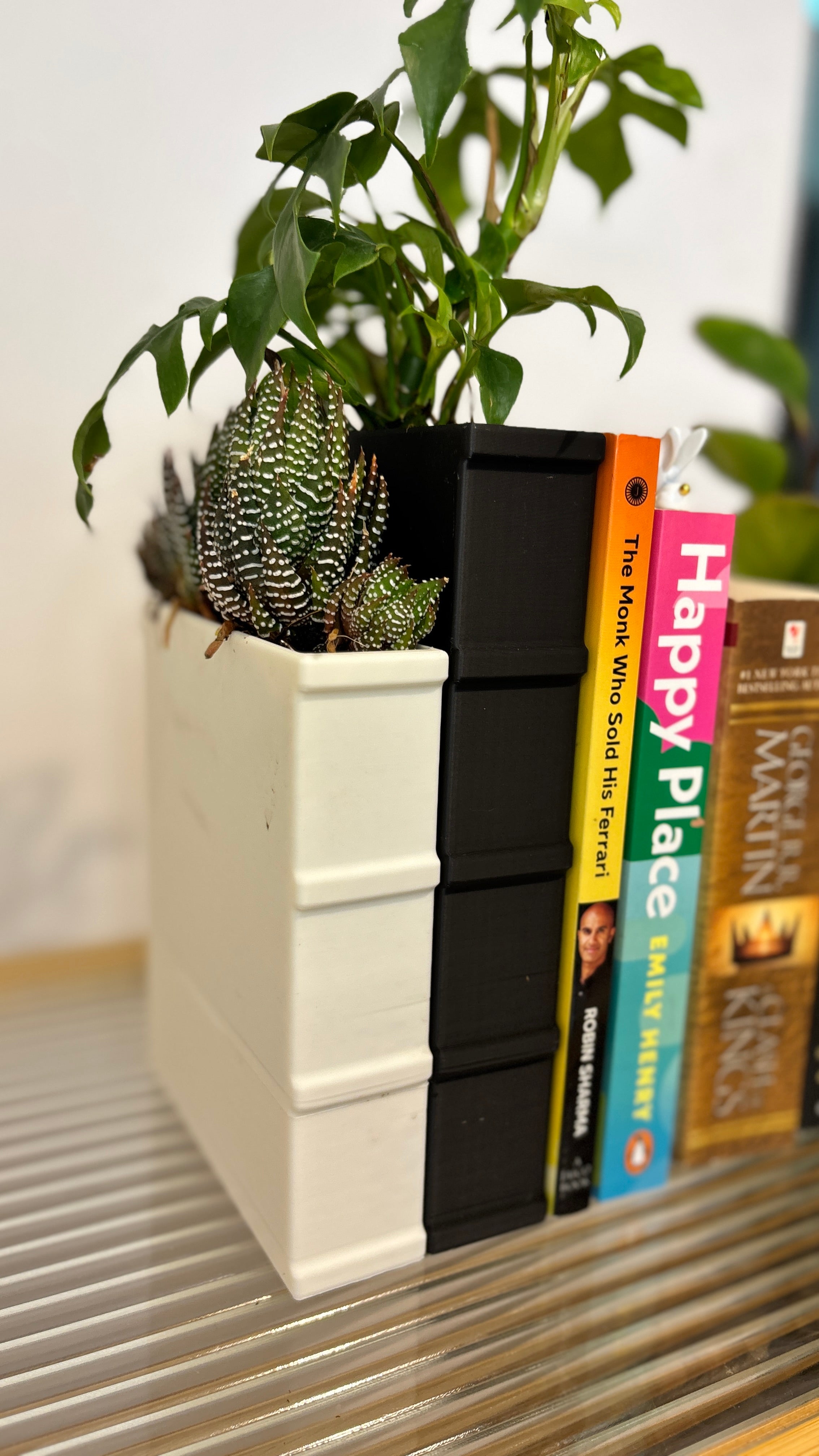 Book-shaped Bookend Planter Small